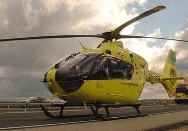 Dos heridos, uno de ellos atrapado, en el accidente entre un camión y un turismo en Burgos