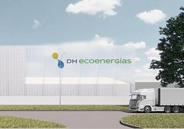 Recreación del centro de producción proyectado en Burgos.