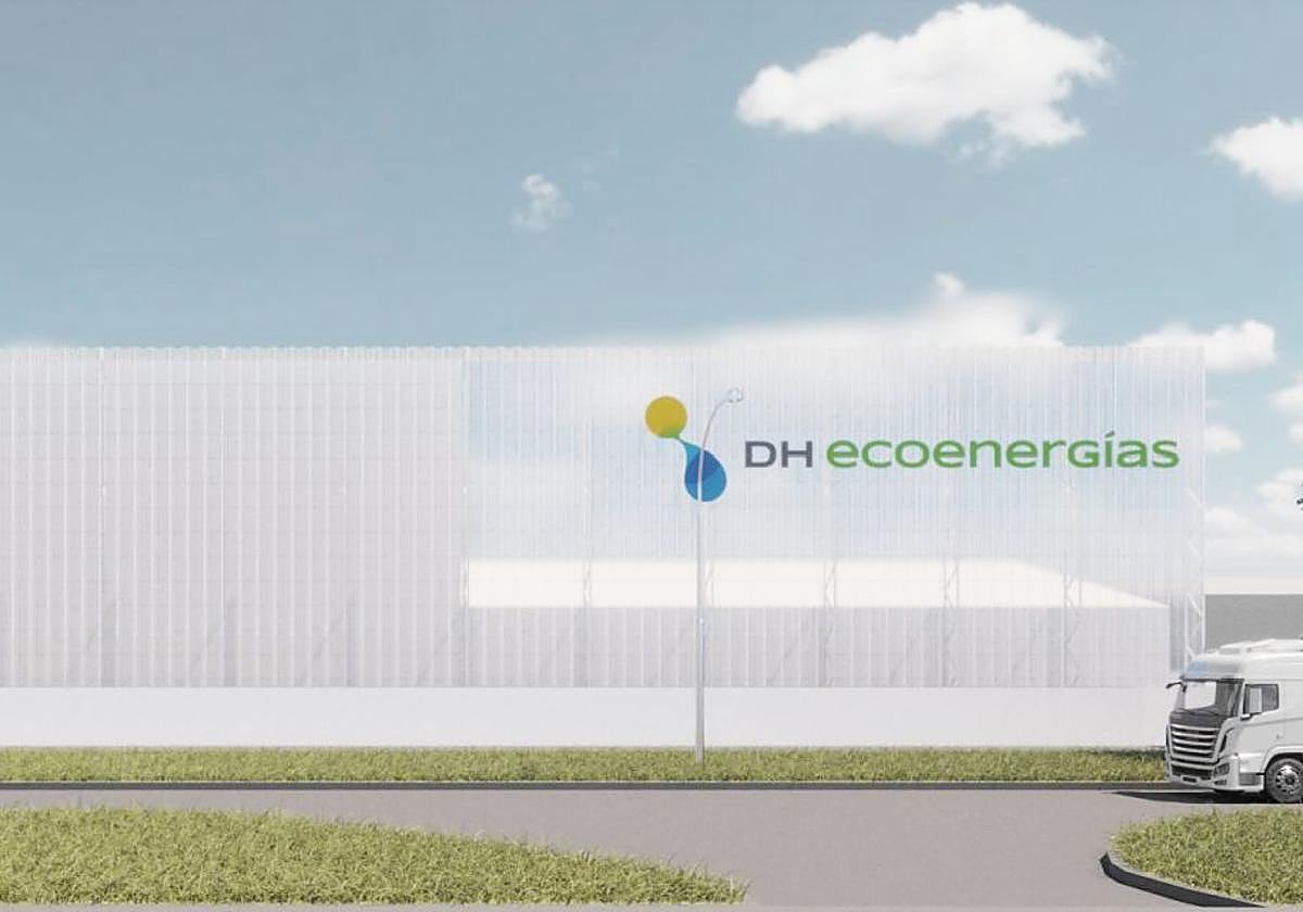 Recreación del centro de producción proyectado en Burgos.