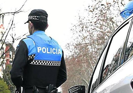 Imagen de archivo de un agente de la Policía Local de Burgos