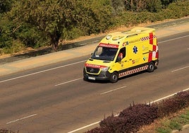 Imagen de archivo de una ambuancia en Burgos