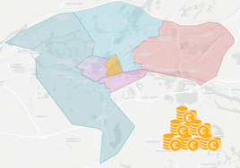 Más de 13.000 euros de renta separan al barrio más rico del más pobre en Burgos