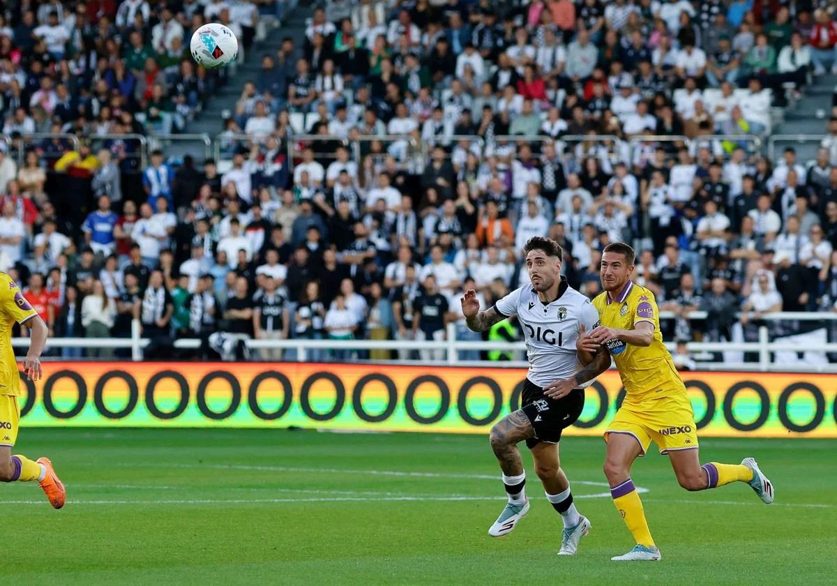El derbi entre el Burgos CF y el Real Valladolid, en imágenes