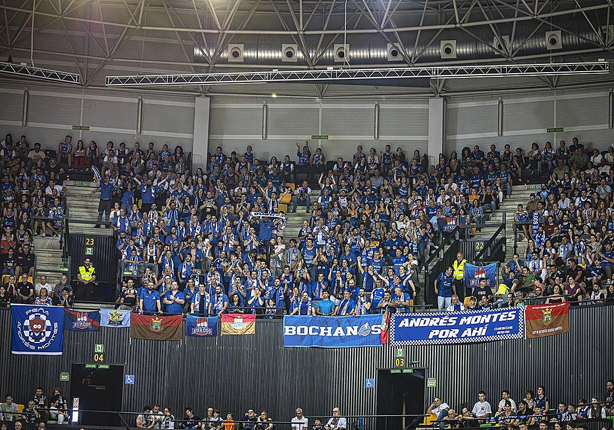 Afición San Pablo Burgos en Bilbao.