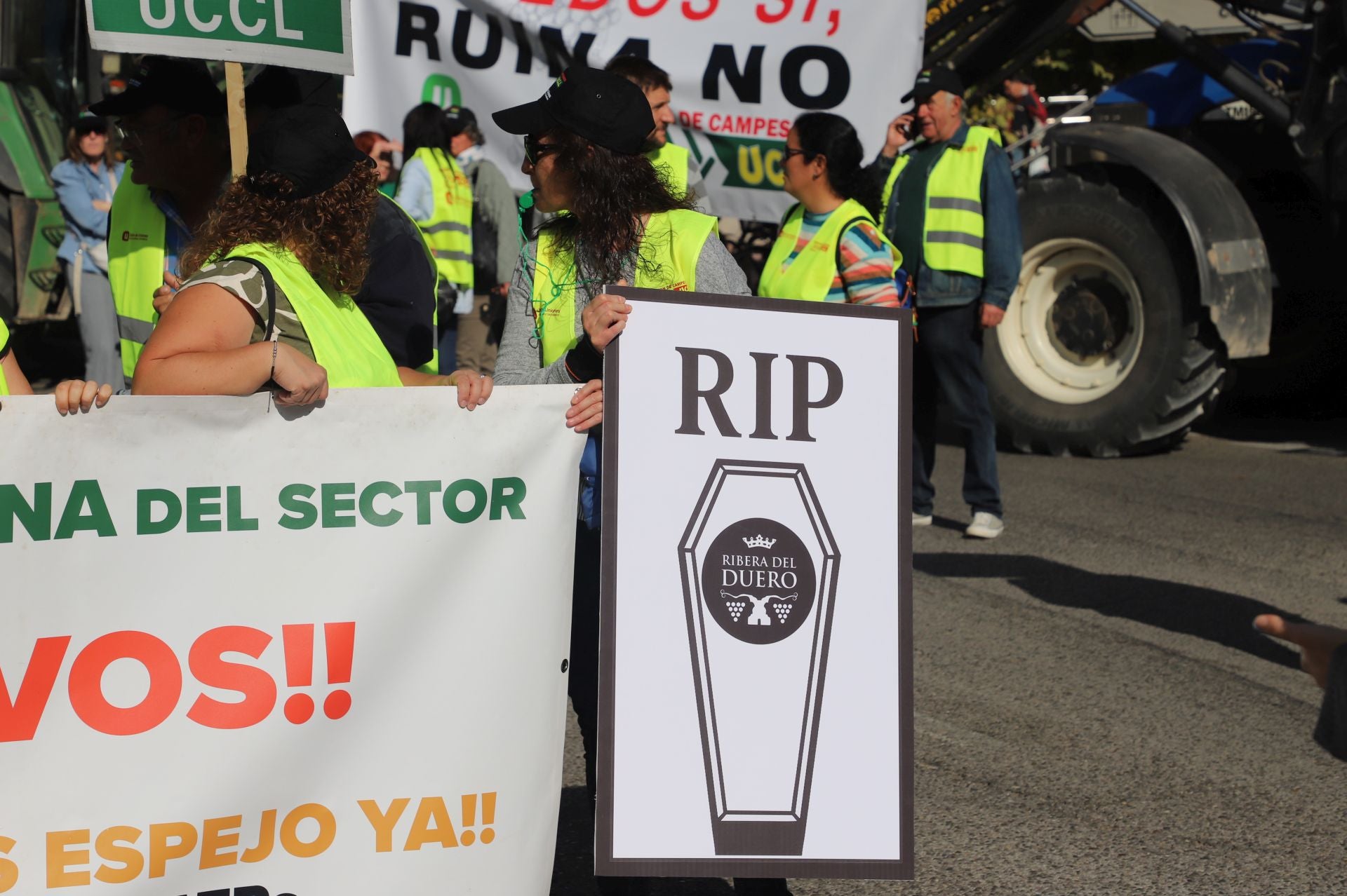 La protesta del sector primario en Burgos, en imágenes