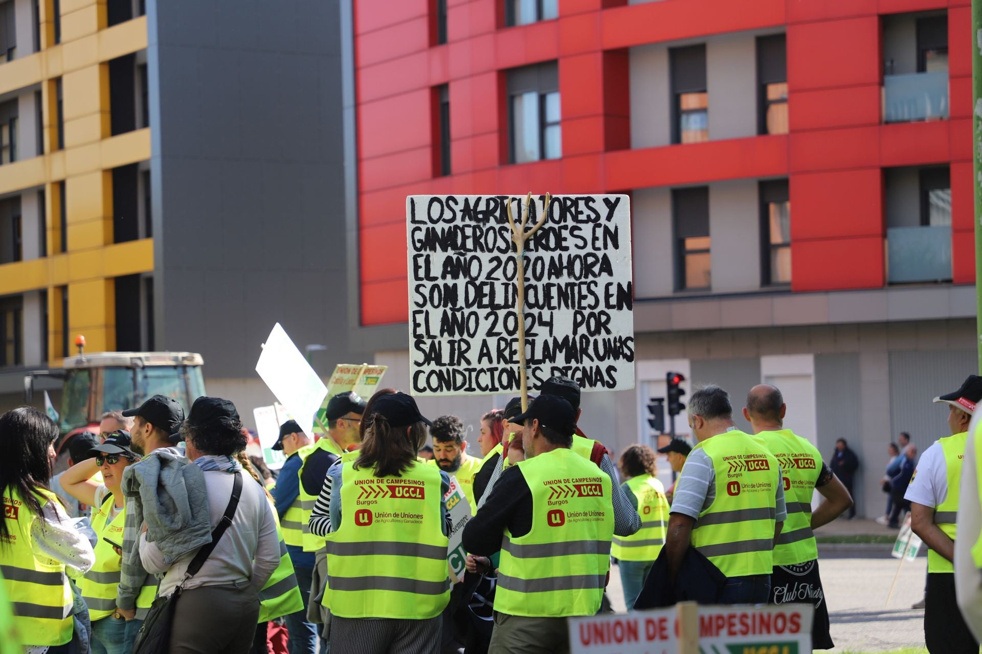 La protesta del sector primario en Burgos, en imágenes