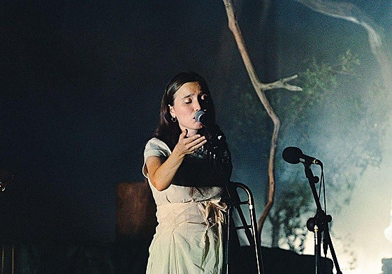 Rita Payés durante un concierto.