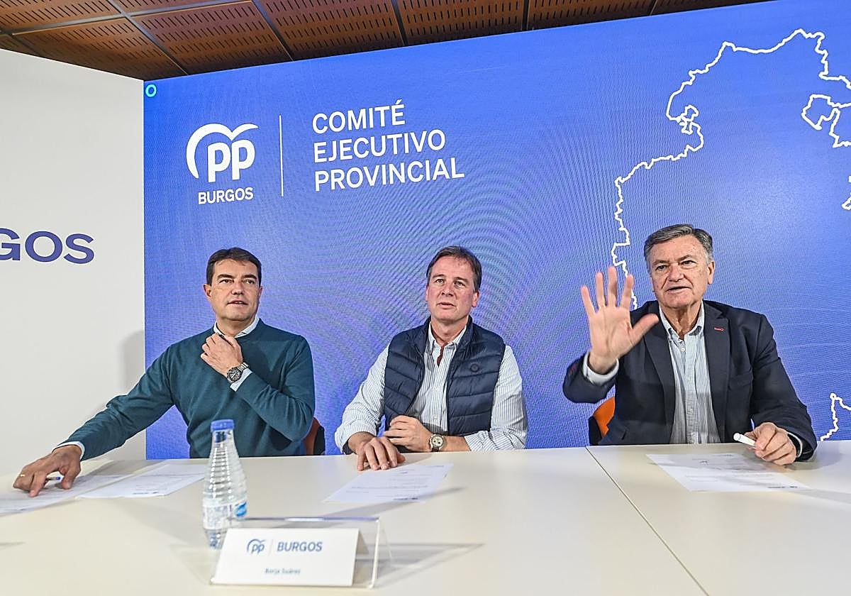 El Partido Popular de Burgos celebra su Comité Ejecutivo Provincial, en el que participa el secretario autonómico del PP, Francisco Vázquez.