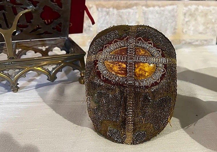 El cráneo de la santa.