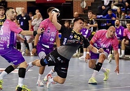 Imagen del partido disputado en Logroño.