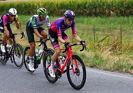 Sinuhé Fernández, escapado en la segunda etapa de La Vuelta.