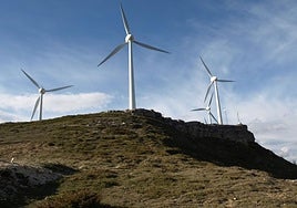Parque eólico de primera generación del Otero, en Huidobro.