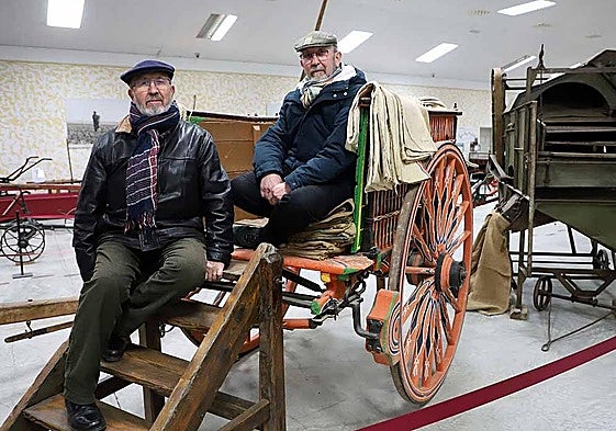 Los hermanos Alonso Maté en el Museo de Modúbar en una foto de archivo.