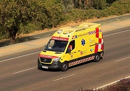 Imagen de archivo de una ambulancia en Burgos