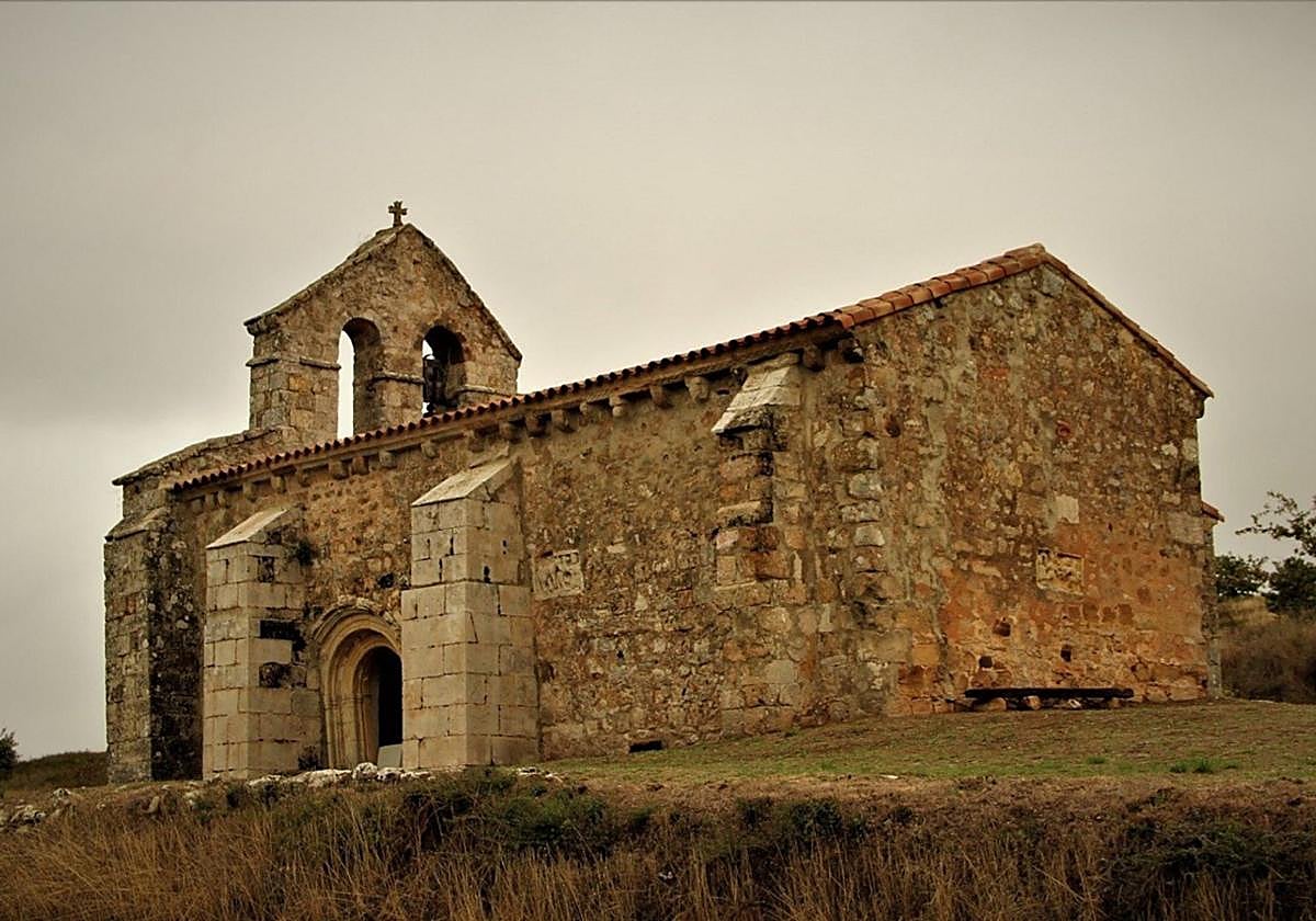 Iglesia de San Sebastián de Quintana del Pino, en Burgos.