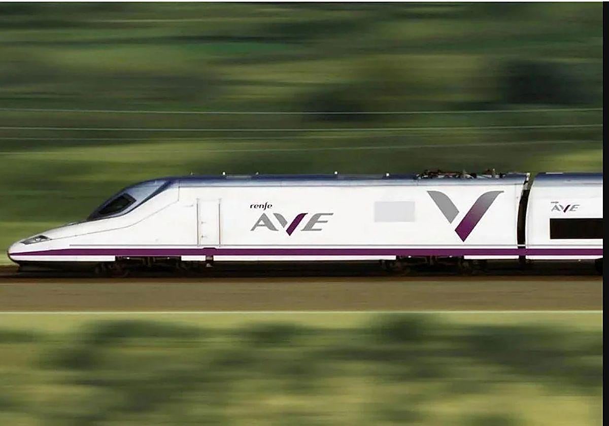 Imagen de archivo de un tren de Alta Velocidad.