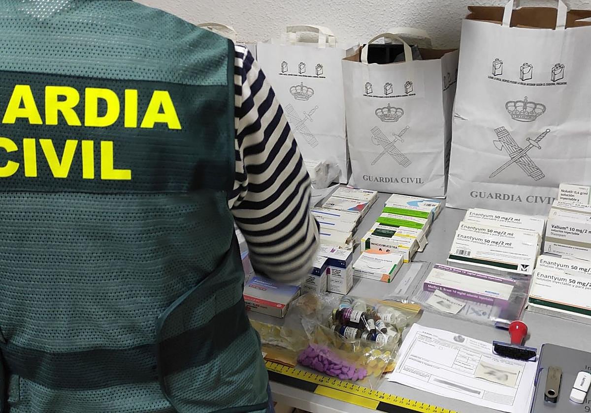 Incautación de medicamentos en la gran operación contra el tráfico de estos.
