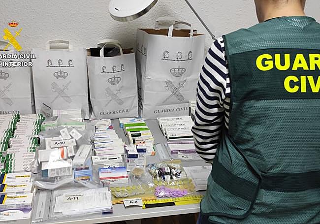 Medicamentos incautados.