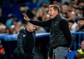 Luis Miguel Ramis, entrenador del Burgos CF.