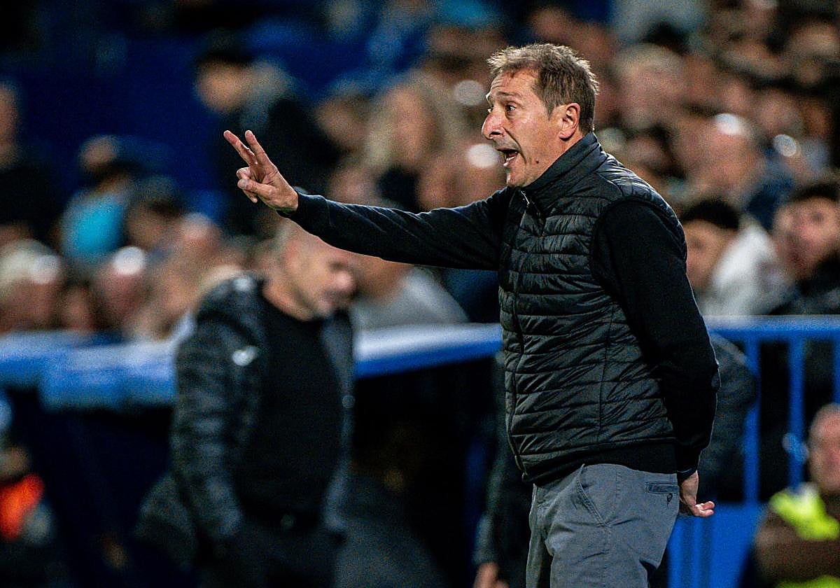 Luis Miguel Ramis, entrenador del Burgos CF.