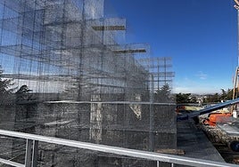 Últimas obras que se realizan en el Castillo.