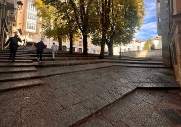 El Ayuntamiento de Burgos avanza en la accesibilidad de la plaza de los Castaños