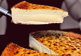 Una porción de la tarta de queso de la empresa Melt