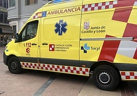 Ambulancia de Sacyl en Burgos.
