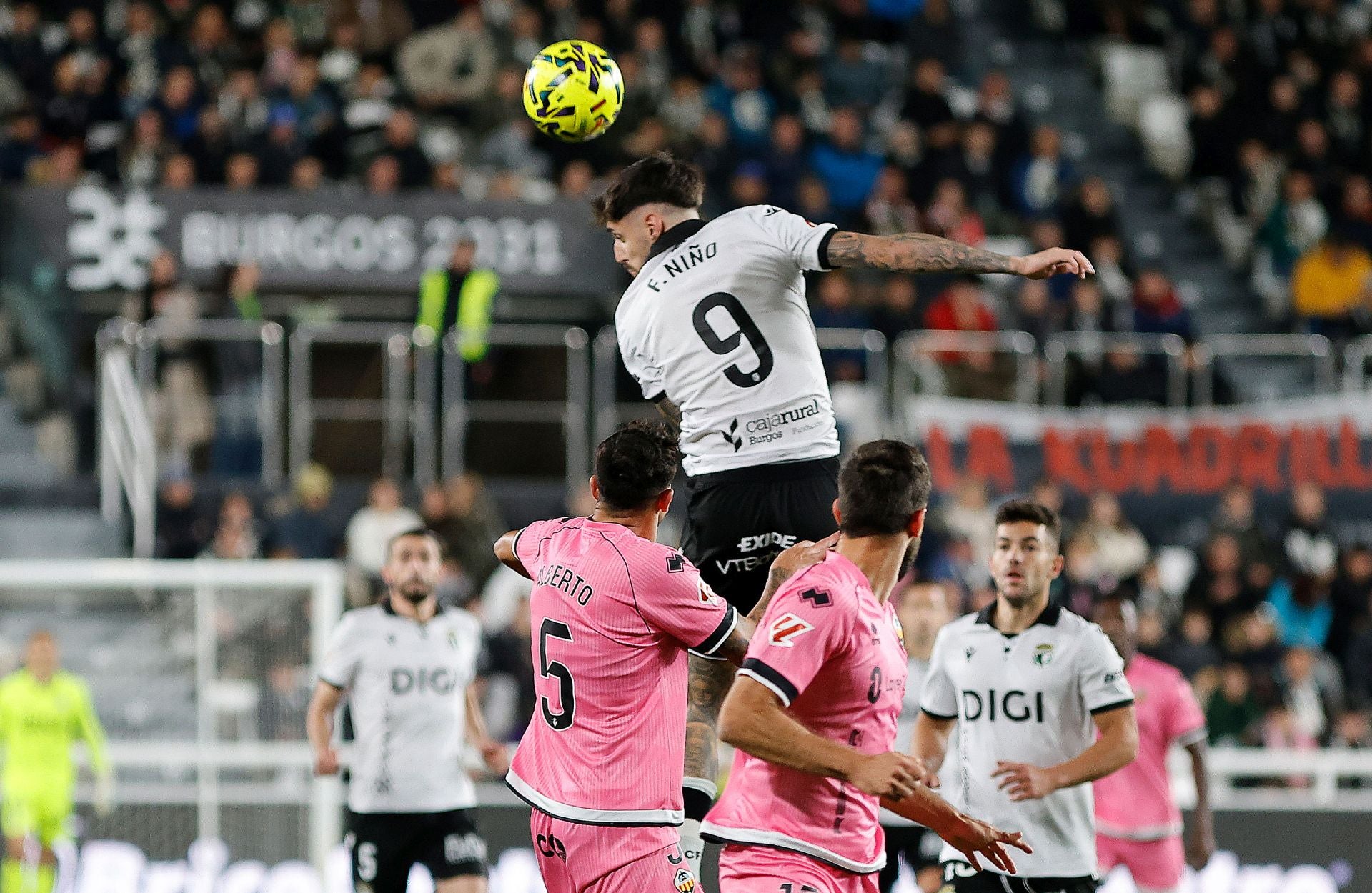 El partido entre el Burgos CF y el Castellón, en imágenes