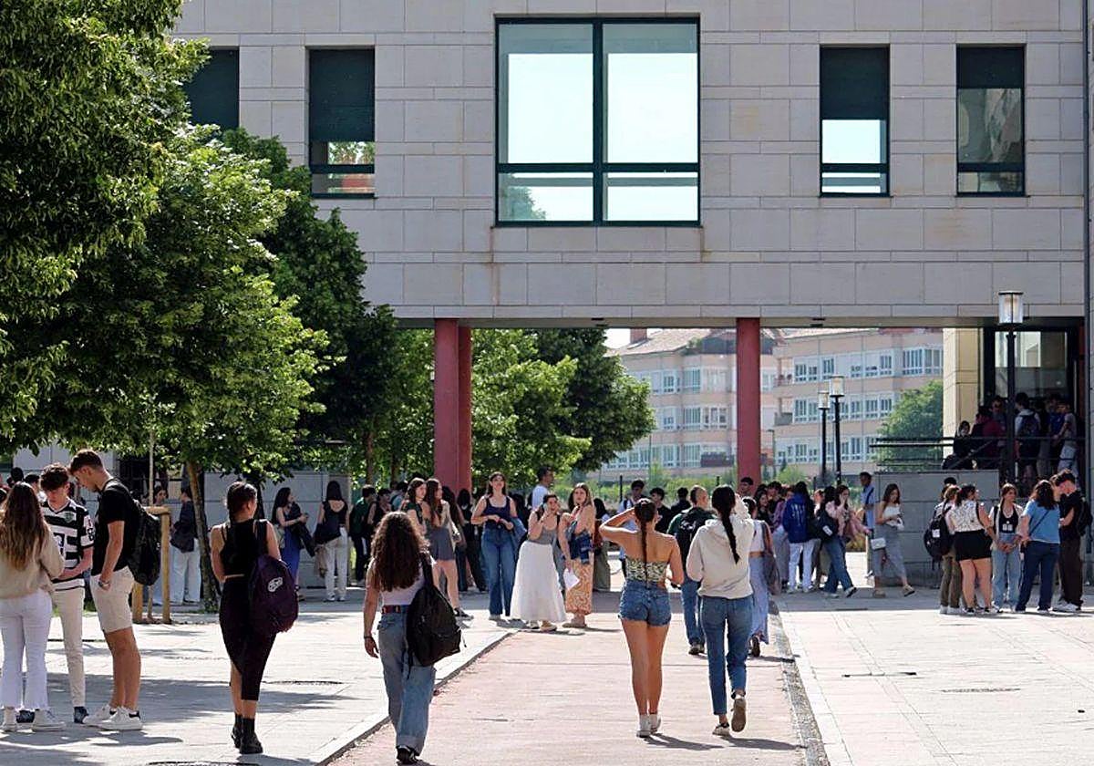 Estudiantes de la Universidad de Burgos.