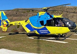 Imagen de archivo del helicóptero de emergencias sanitarias.