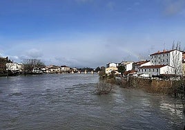 El río Ebro a su paso por Miranda.