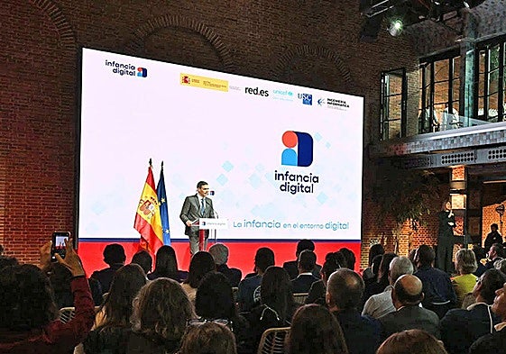 El presidente del Gobierno, Pedro Sánchez, intervinó en la presentación del proyecto.