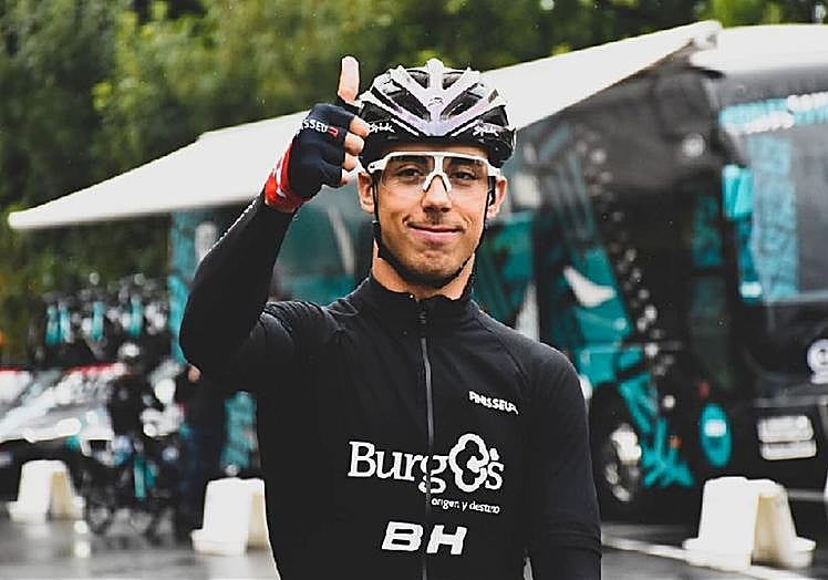 Fuentes en 2021, tras lograr su mejor resultado como profesionalen La Route Adélie de Vitré.