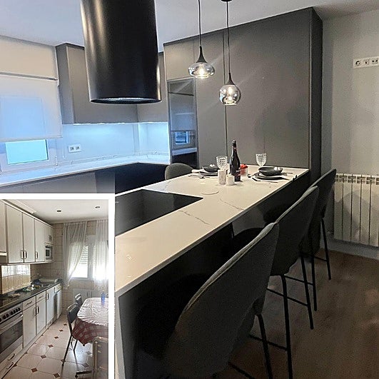 El antes y el después en varias intervenciones de la interiorista Eva Cuevas.