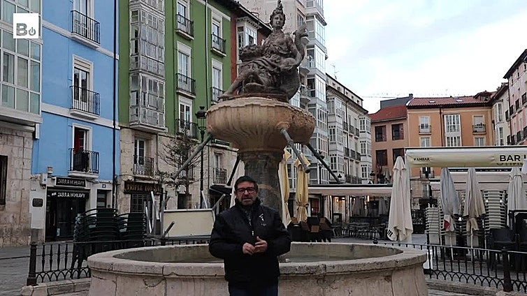 La enigmática fuente que preside una plaza de Burgos