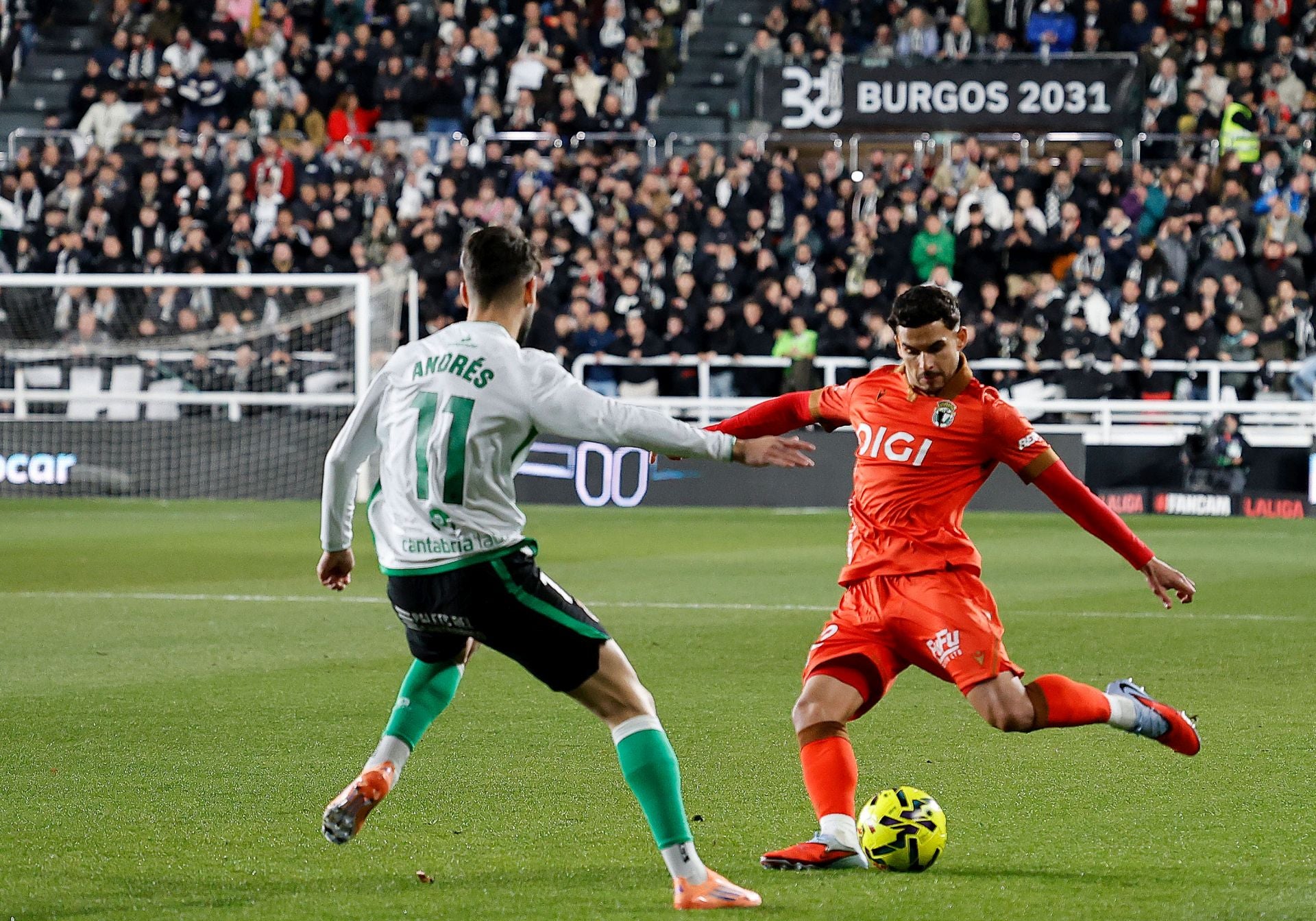 La derrota del Burgos CF frente al Racing, en imágenes