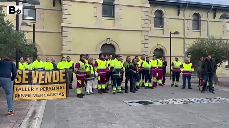 Asamblea de trabajadores de Renfe en Miranda