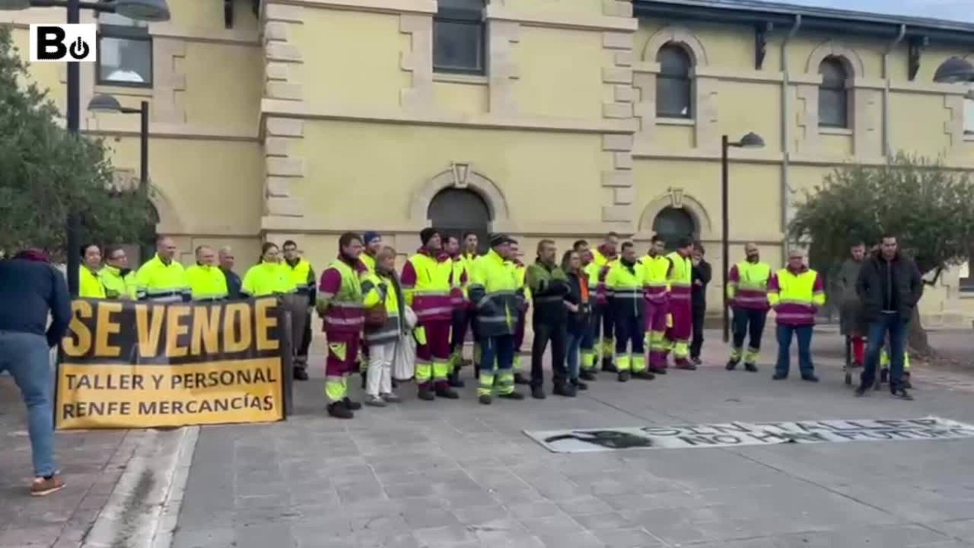 Asamblea de trabajadores de Renfe en Miranda