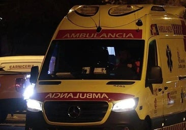 Un herido al salirse de la carretera por el hielo en un pueblo de Burgos