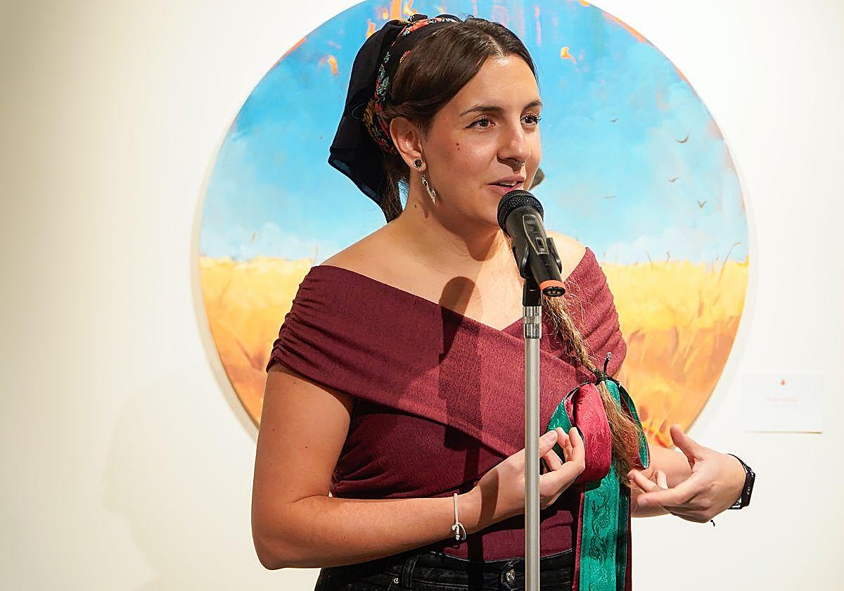 La artista burgalesa aray Pérez, más conocida como Siete Artista.