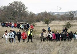 La marcha a pie a la Sierra de Atapuerca, en una edición anterior.
