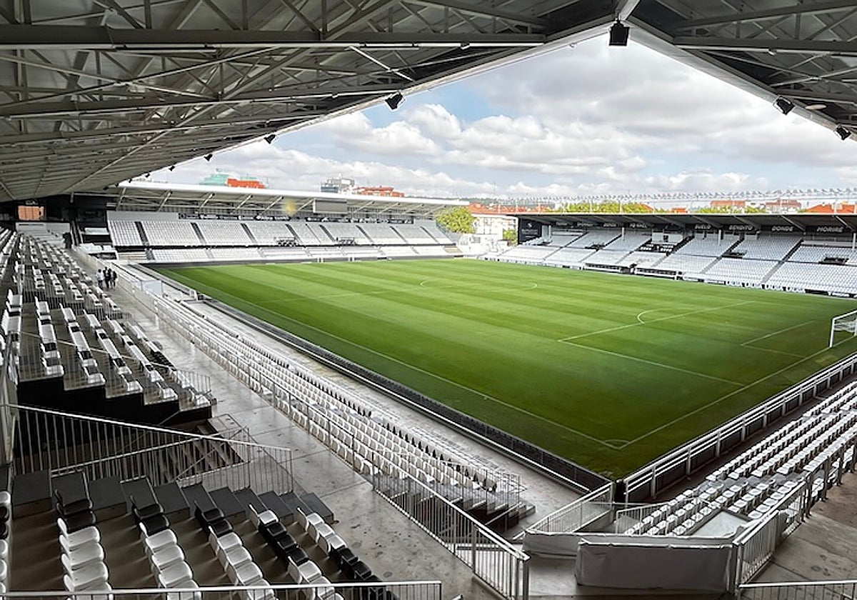 Vista del Estadio desde el palco norte.