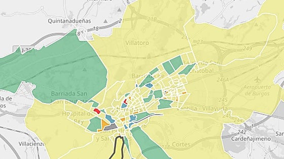 Plaza de Vega y Vadillos, las zonas con mayor presencia de extranjeros en Burgos capital