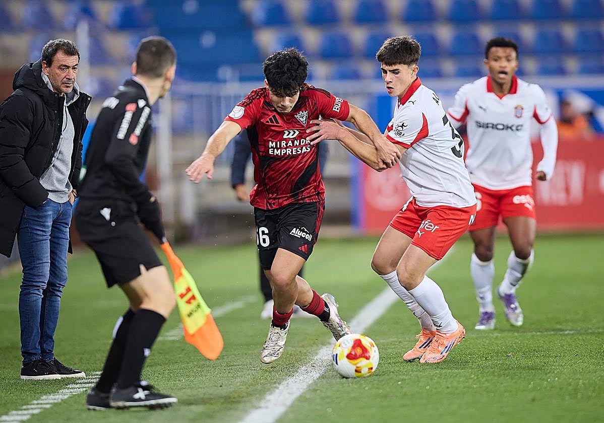 Instante del partido.