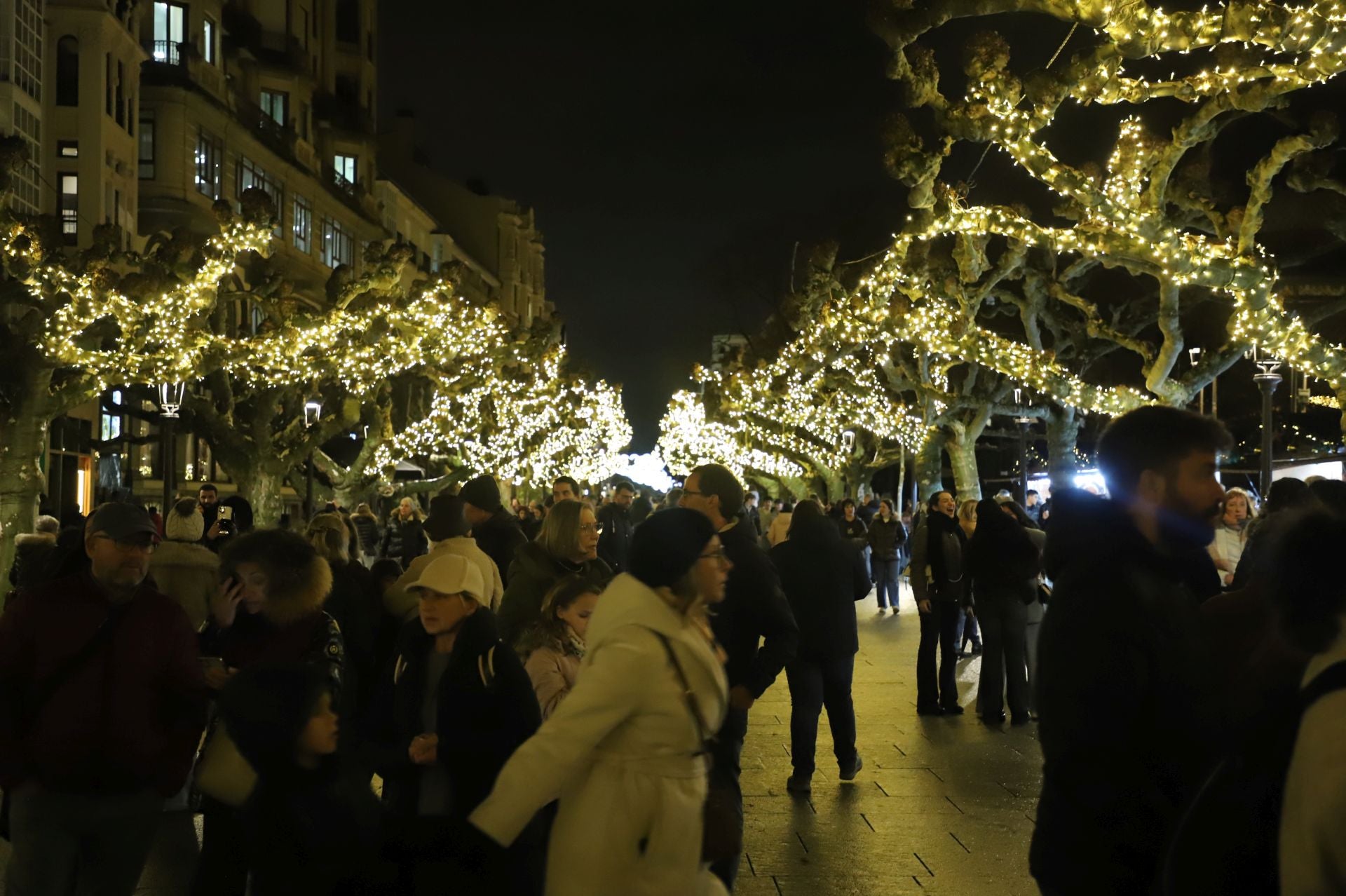 El encendido de las luces de Navidad de Burgos, en imágenes