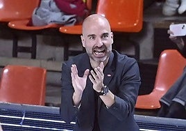 El técnico del Tizona, Jordi Juste.