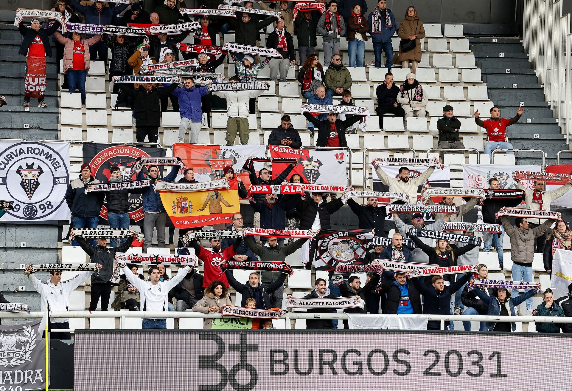 La derrota del Burgos CF contra el Albacete, en imágenes
