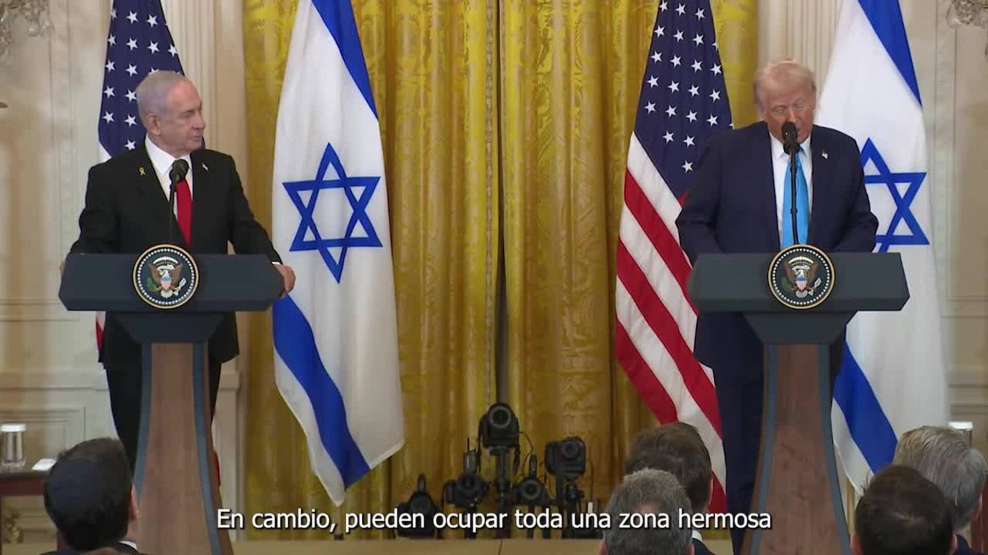 EEUU "se hará cargo" de la Franja de Gaza, según Trump