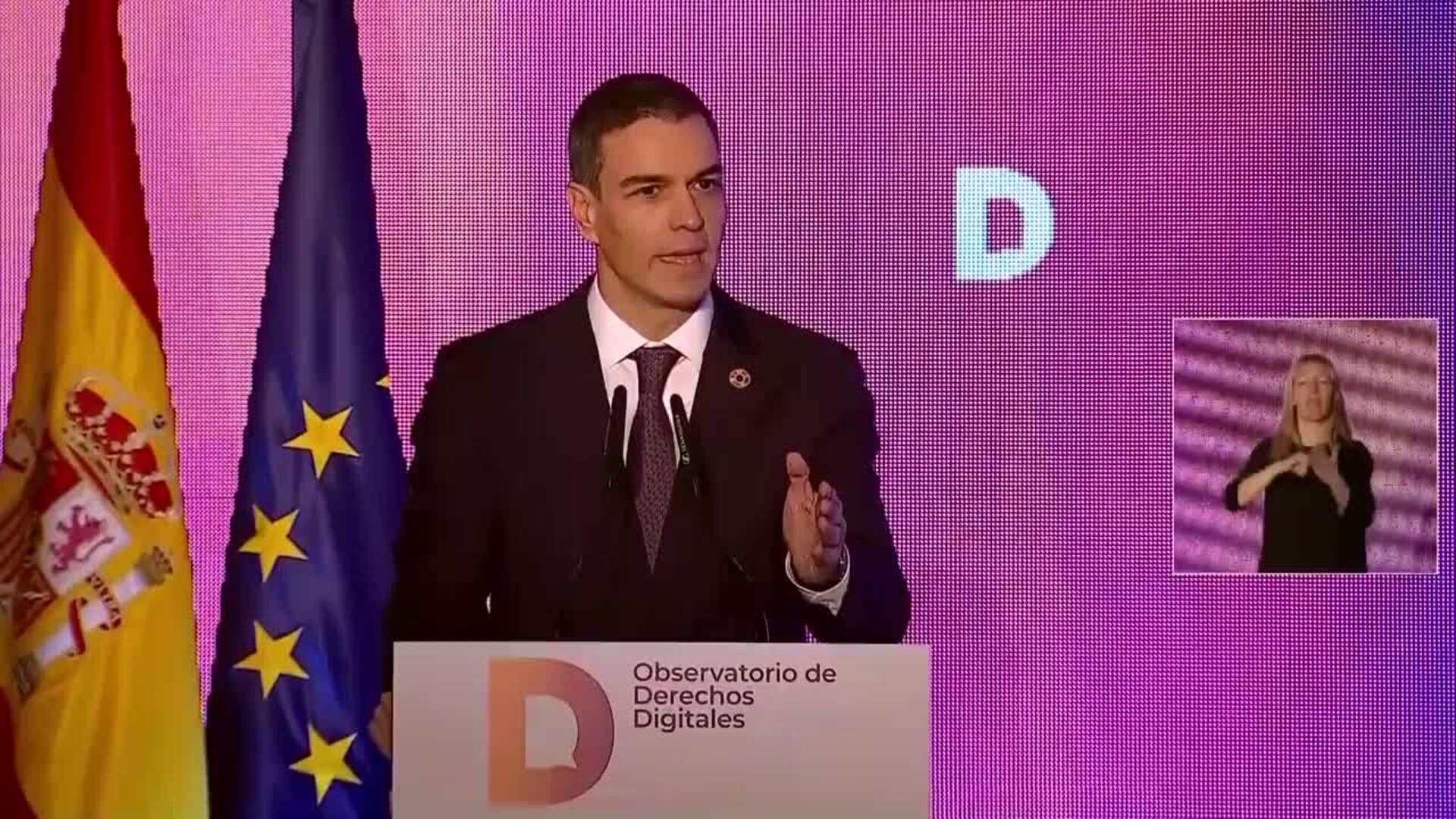 Sánchez pide respetar "derechos digitales" frente a "la desregulación para la tecnocasta"